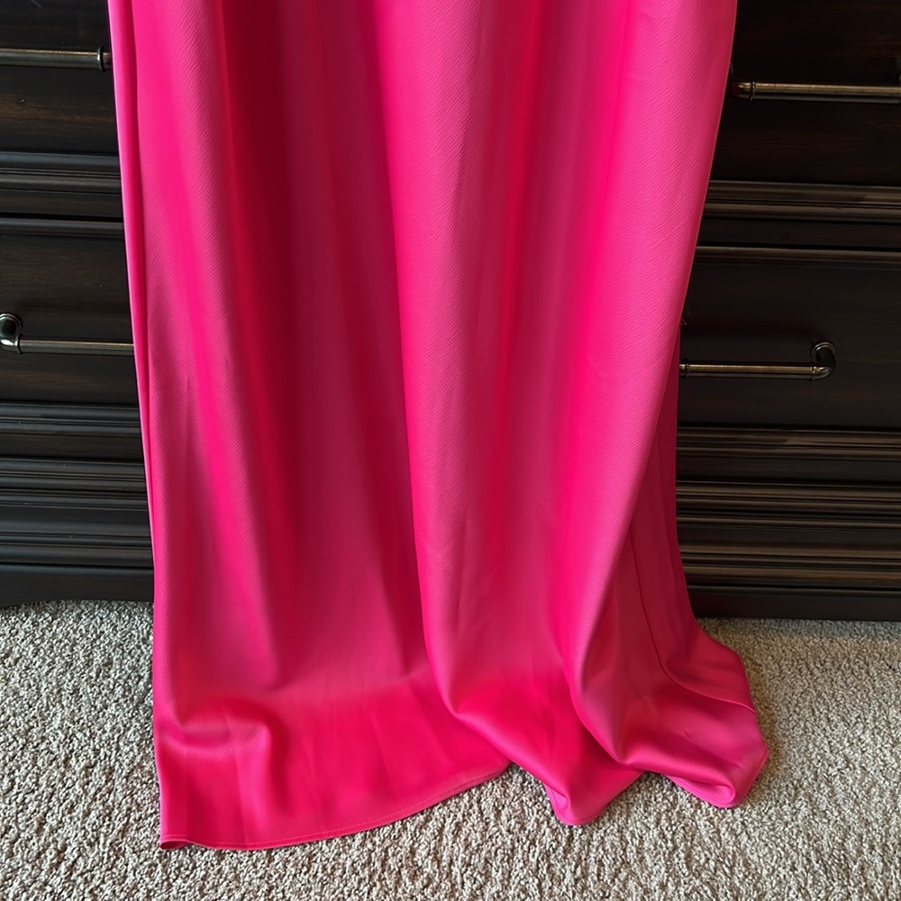 NWT! Nordstrom Vibrant Pink Midi Dress - Picture 5 of 9